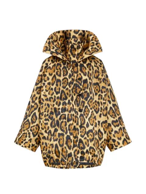 leopard-print oversized jacket by ALAIA