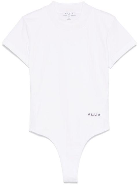 logo-embroidered bodysuit by ALAIA
