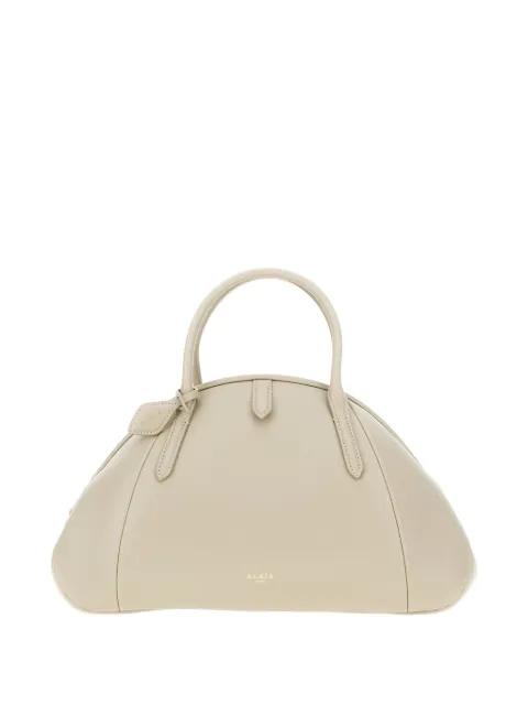 logo-lettering tote bag by ALAIA
