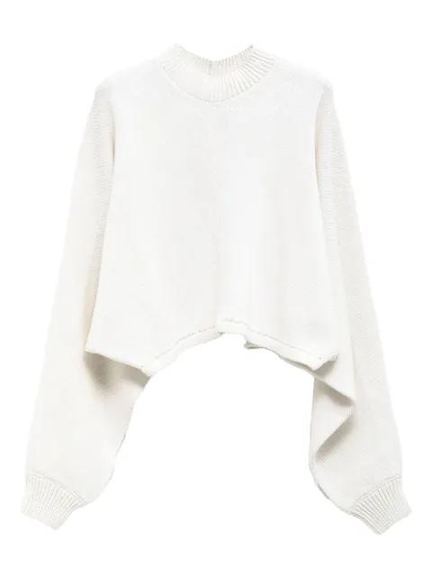 open-back cropp sweater by ALAIA