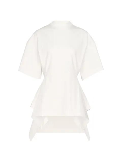 panelled cotton T-shirt by ALAIA