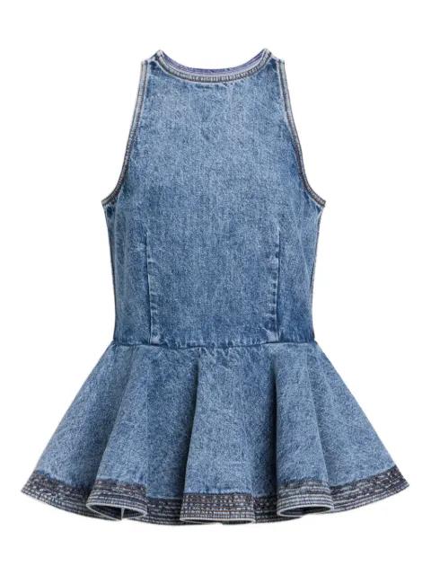 peplum denim top by ALAIA