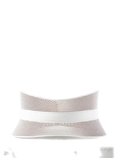 perforated leather belt by ALAIA