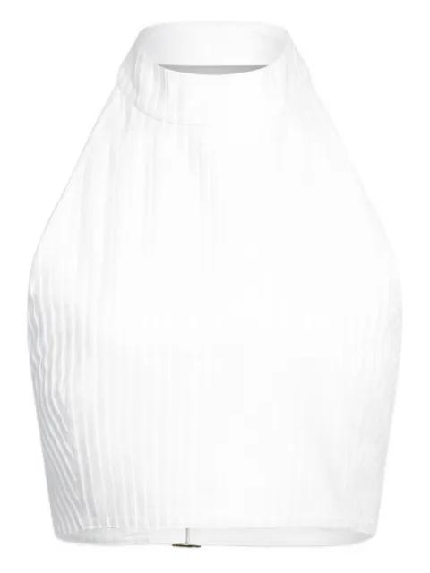 pleated halter-neck top by ALAIA