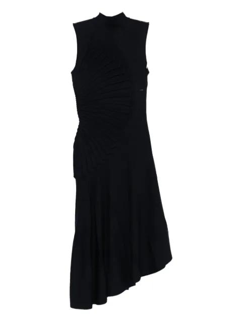 pleated mock-neck dress by ALAIA