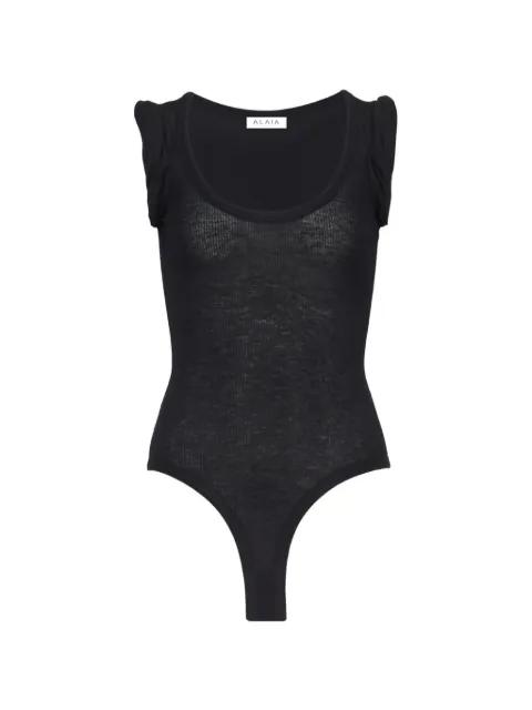 ribbed-knit bodysuit by ALAIA