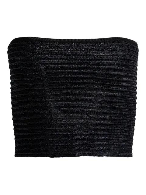 ribbed strapless top by ALAIA