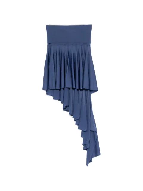 ruffled asymmetric mini skirt by ALAIA