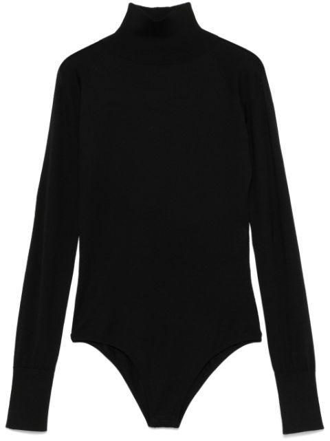 semi-sheer knitted bodysuit by ALAIA