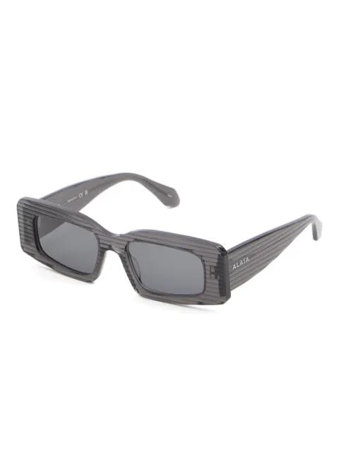 striped rectangular sunglasses by ALAIA