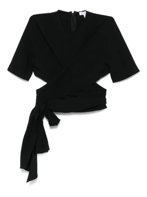 wrap-effect cut-out top by ALAIA