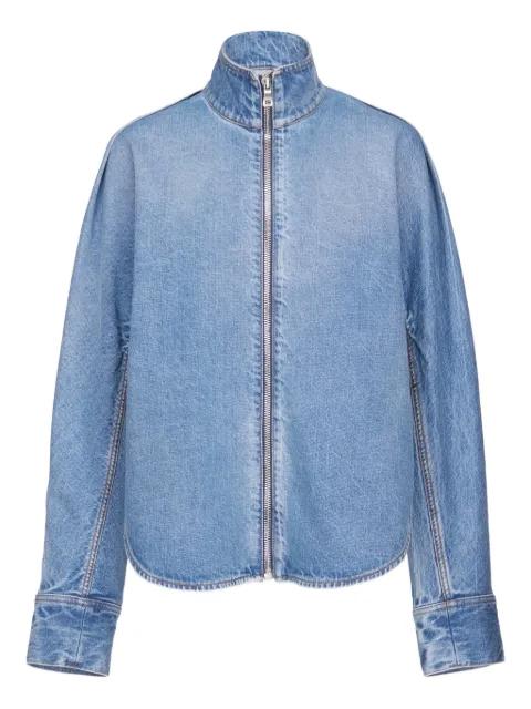 zip fastening denim jacket by ALAIA
