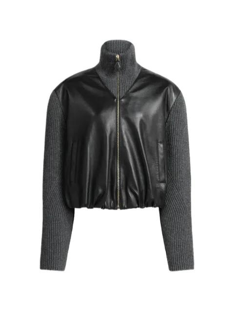 zip funnel-neck jacket by ALAIA