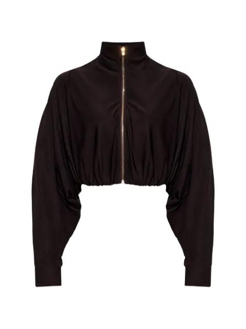 zip-up cropped jacket by ALAIA