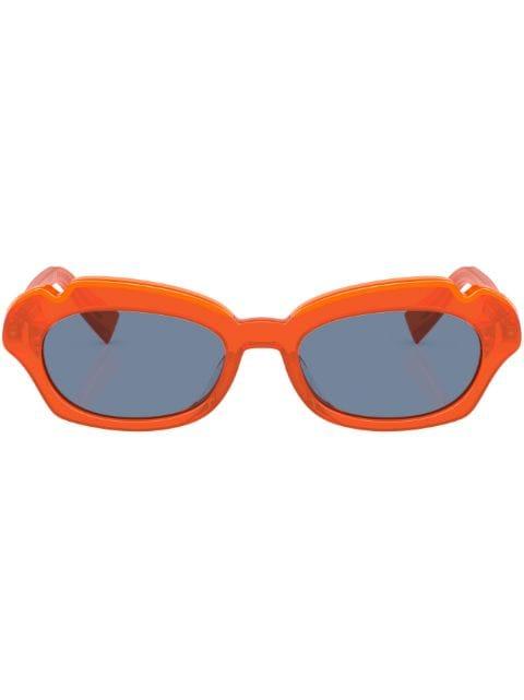 tinted round-frame sunglasses by ALAIN MIKLI