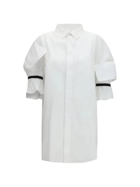 asymmetrical-sleeve shirt by ALAINPAUL