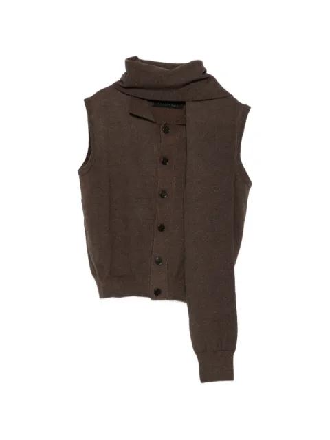 deconstructed roll neck top by ALAINPAUL