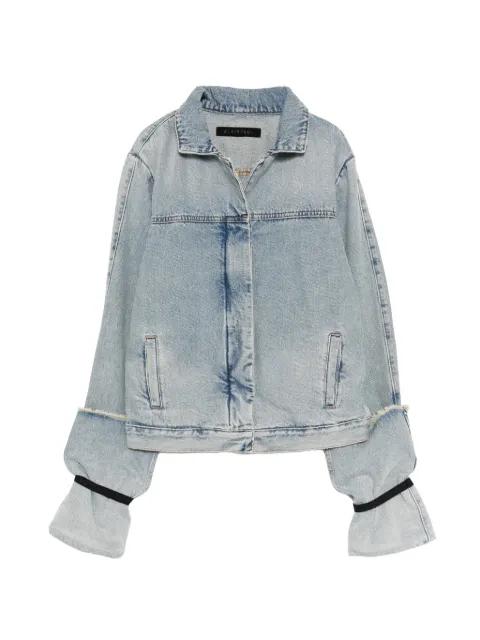 folded-sleeve denim jacket by ALAINPAUL