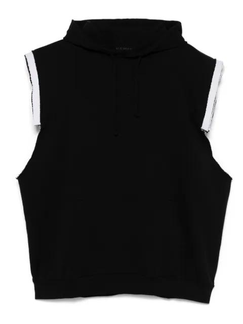 layered shoulder hoodie by ALAINPAUL