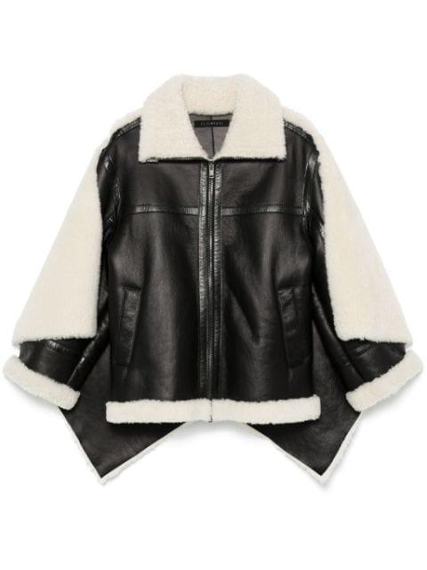 shearling-cape jacket by ALAINPAUL