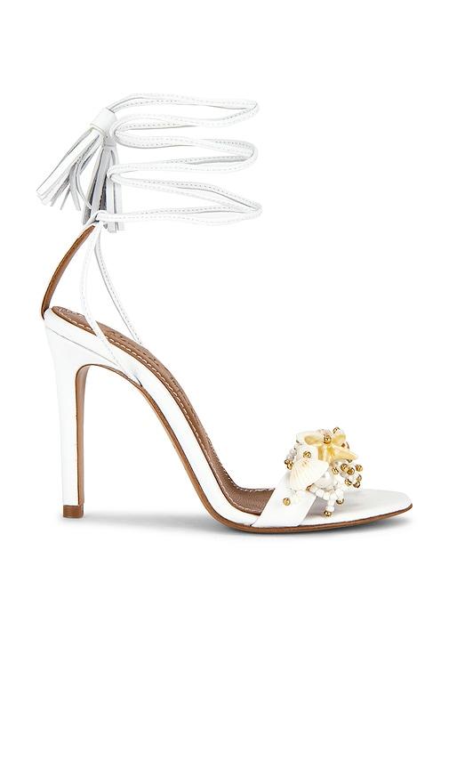 Alameda Turquesa Sirena Sandal in White by ALAMEDA TURQUESA