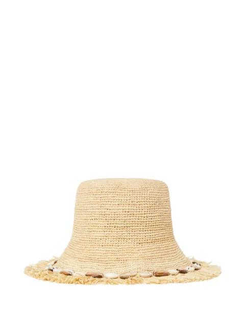 Chasing The Shadows fringed-trim hat by ALANUI