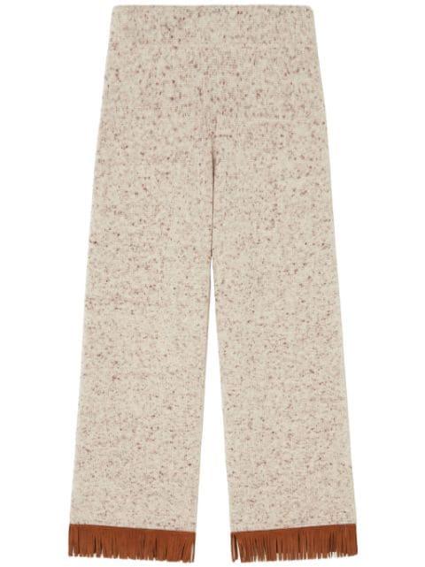 Dreamscape fringe-detail trousers by ALANUI
