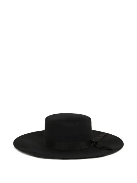 Gaucho ribbon-bow wool hat by ALANUI