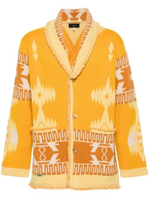 Icon pattern-jacquard cardigan by ALANUI