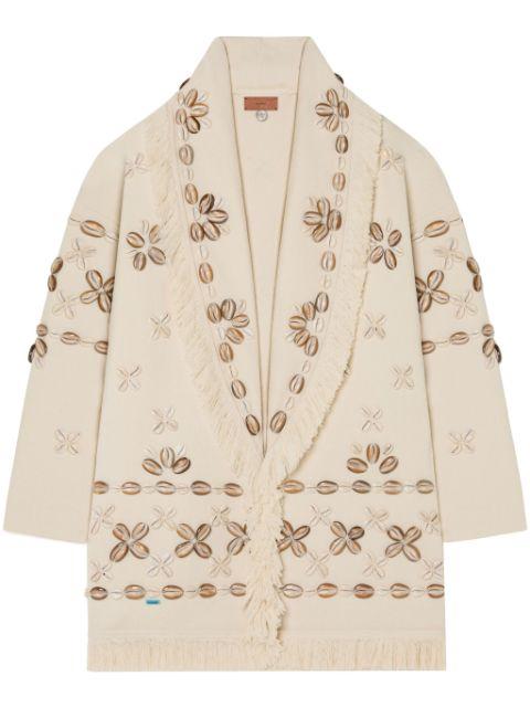 Ocean Dream single-breasted coat by ALANUI