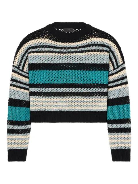Ocean Stripes open-knit Sweater by ALANUI