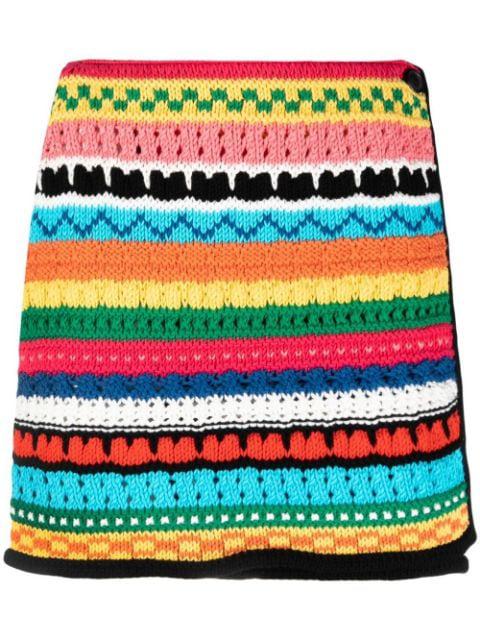 Over the Horizon crochet miniskirt by ALANUI