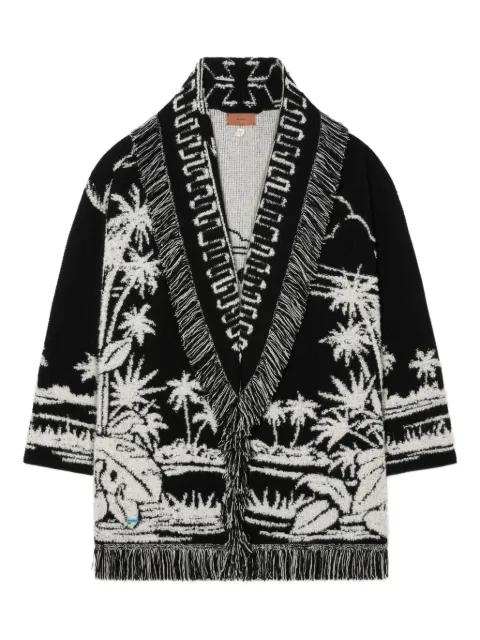 Palm Grove Tales fringe cardigan by ALANUI