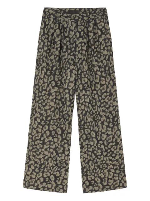 Seattle pleated leopard-print jeans by ALANUI