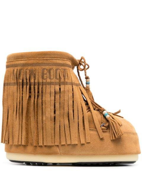 Icon Low fringed snow boots by ALANUI X MOON BOOT