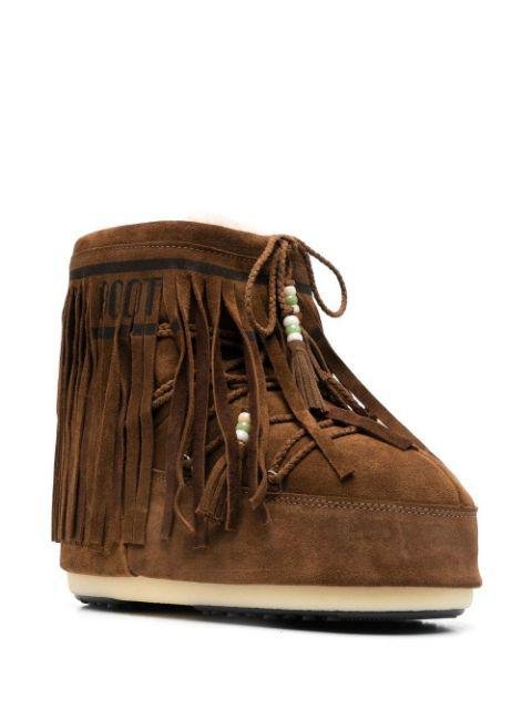 Icon Low fringed snow boots by ALANUI X MOON BOOT