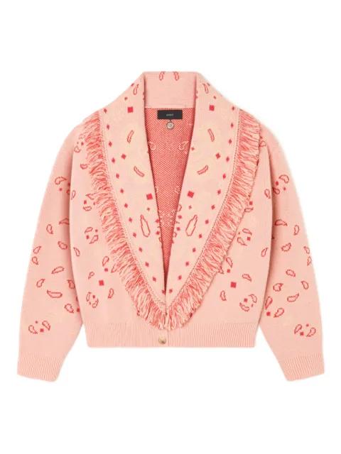 bandana jacquard cardigan by ALANUI