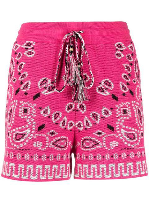 bandana tassel shorts by ALANUI