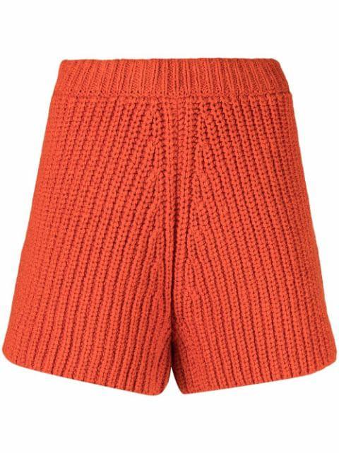 chunky-knit shorts by ALANUI