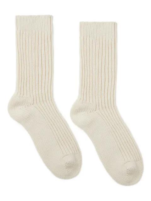 ribbed cashmere socks by ALANUI