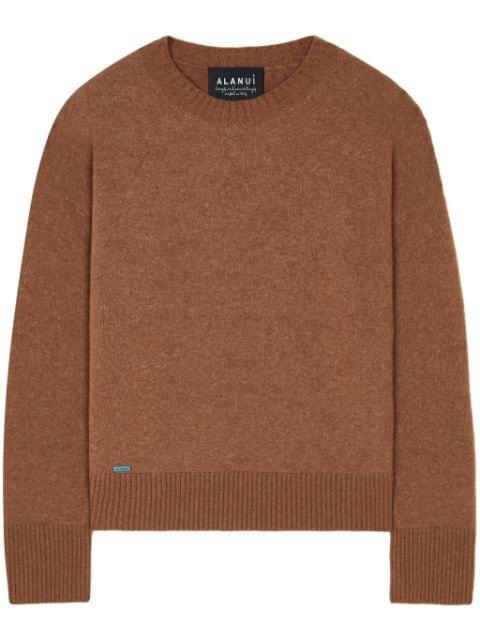 ribbed-edge cashmere-blend jumper by ALANUI