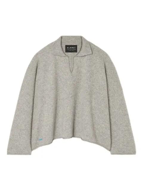 ribbed polo neck top by ALANUI