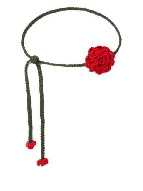 rose-crochet belt by ALANUI
