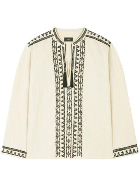 tassel-detail shirt by ALANUI