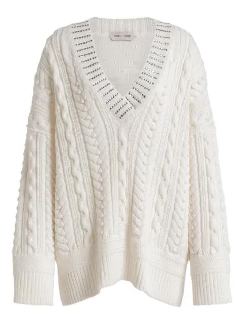 Aran cable-knit sweater by ALBERTA FERRETTI