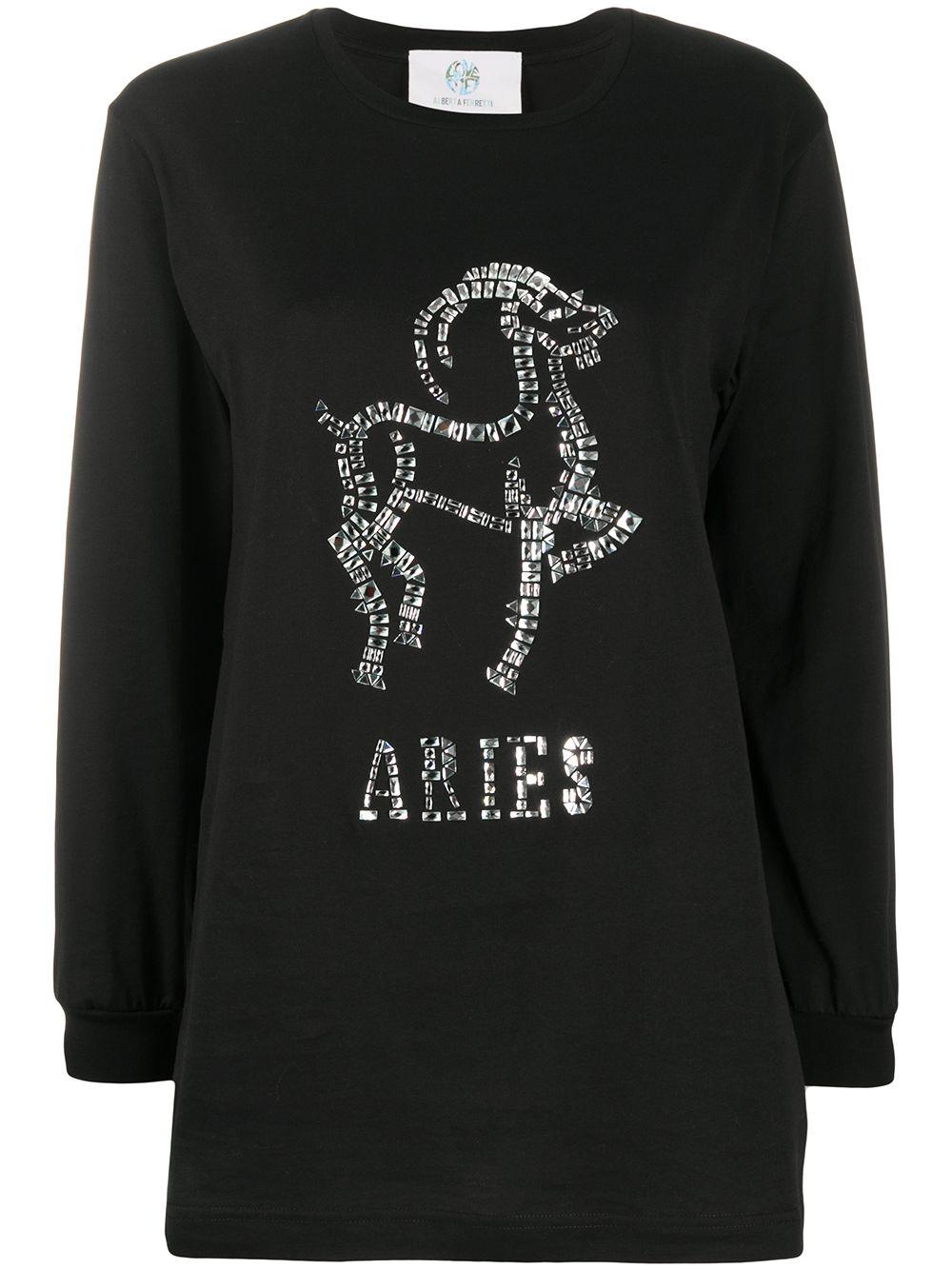 Aries crystal-embellished jumper by ALBERTA FERRETTI
