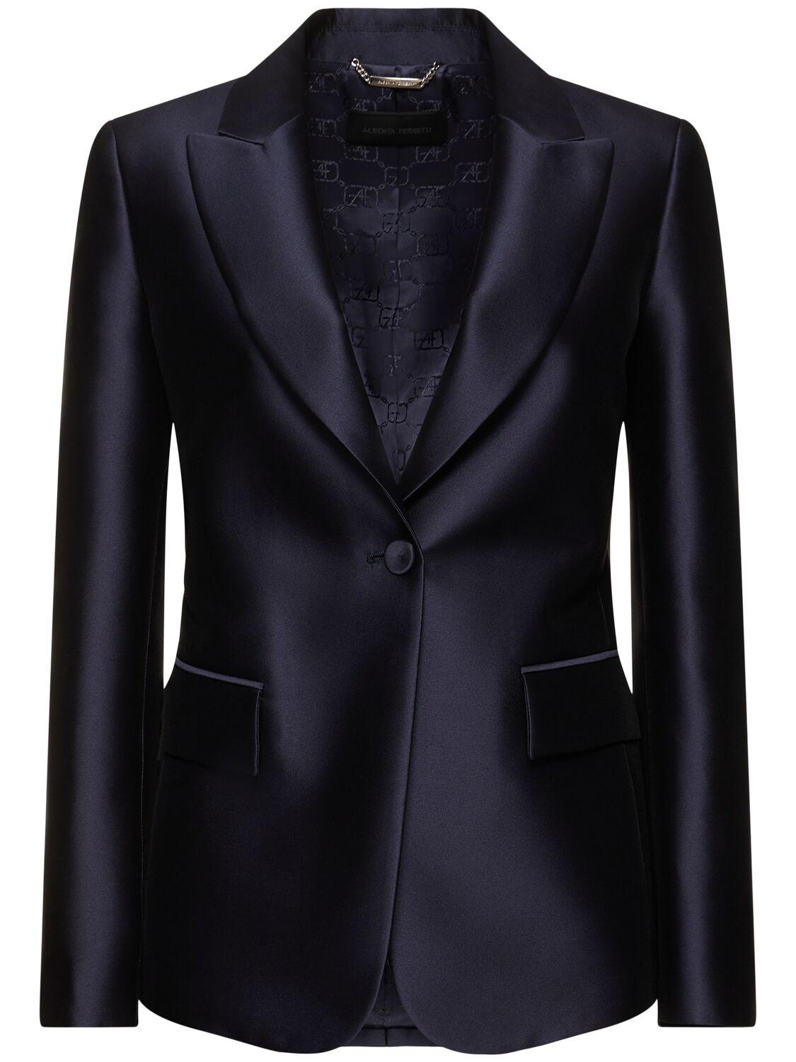 Mikado Single Breast Blazer by ALBERTA FERRETTI