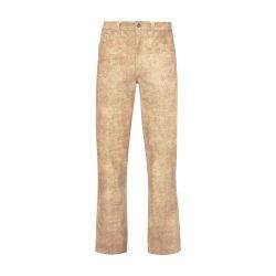 Straight fit leather trousers by ALBERTA FERRETTI