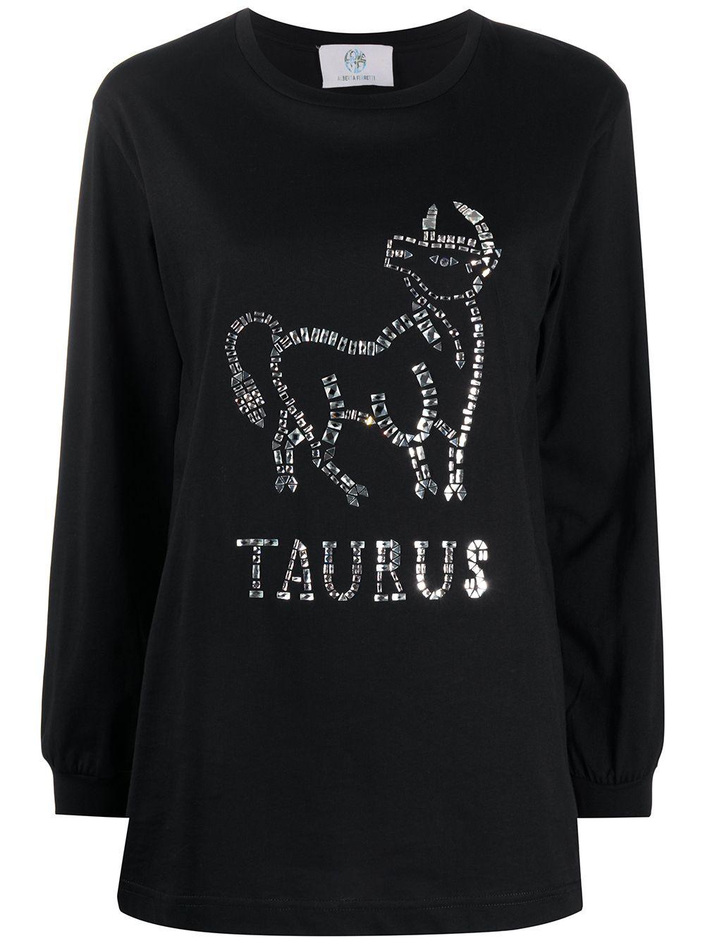 Taurus crystal-embellished jumper by ALBERTA FERRETTI