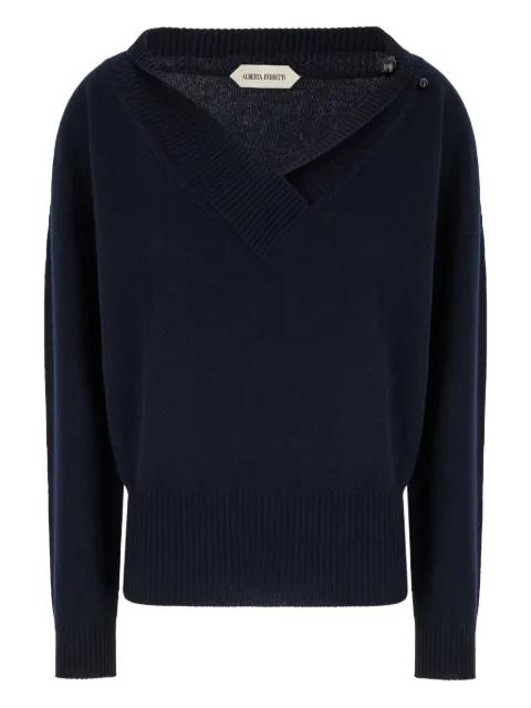 V-neck cashmere sweater by ALBERTA FERRETTI